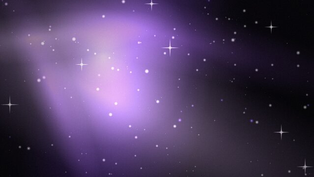 Dreamy purple nebula space background with soft glowing star clusters for ethereal digital art and mystical website themes
