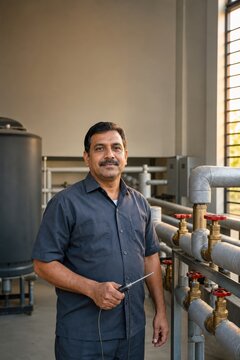 Legionella Water Management Hotel Engineer In Boiler Room