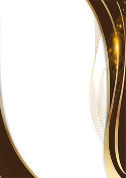 luxury beige glitter wavy Border Invitation Background with blank space