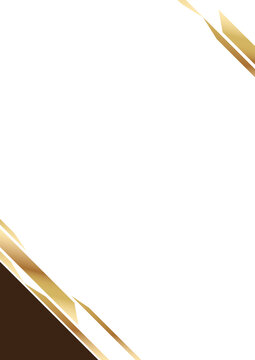 luxury Corporate Background Featuring beige gold geometric element and blank space