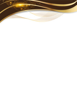 Invitation Background Design elegant luxury beige gold with sparkle wave and blank space