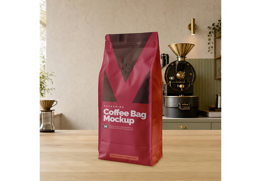 Coffee bag Mockup for Corporate Branding and Packaging Design