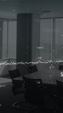 Animation of globe and data processing over circuit board