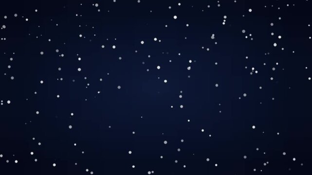 雪が降る夜の背景　繰り返し使えるループ映像