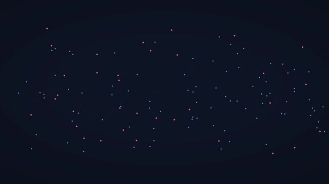 Elegant dark blue space background featuring a scattered pattern of shimmering stars in a cosmic night sky