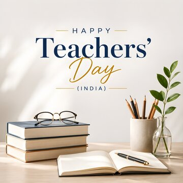 Happy teachers day india celebration design