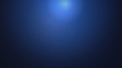 Fototapeta premium Dark blue gradient with subtle grain texture and soft central light glow, abstract digital backdrop