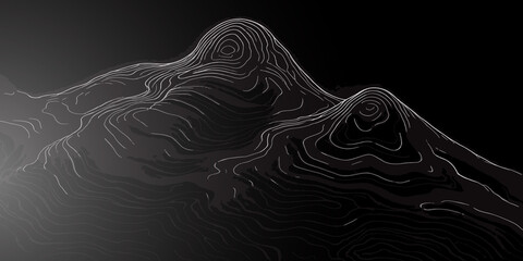 Abstract topographic contour map pattern with dashed lines topographic abstract geography elevation background geometry cartography landscape navigation minimalist stylized contrast © MOHAMAD