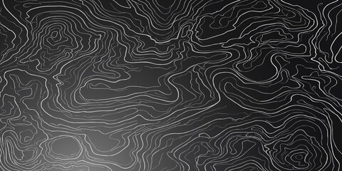 Abstract topographic map contour lines pattern in monochrome with topography abstract geography cartography landscape monochrome background geometric elevation structure minimalist gradient © MOHAMAD