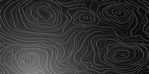 Minimalist topographic contour line flow on dark background with topography abstract minimalist background geography cartography landscape elevation visualization structure creative © MOHAMAD