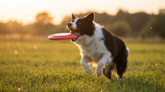 Dog playing in veterinary clinic, creative anthropomorphic lifestyle scene exploring animal behavior, responsible care, companionship, wellbeing, humane values, education, modern lifestyle