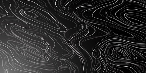 Dark modern topographic map contour line texture with topography abstract geography cartography...