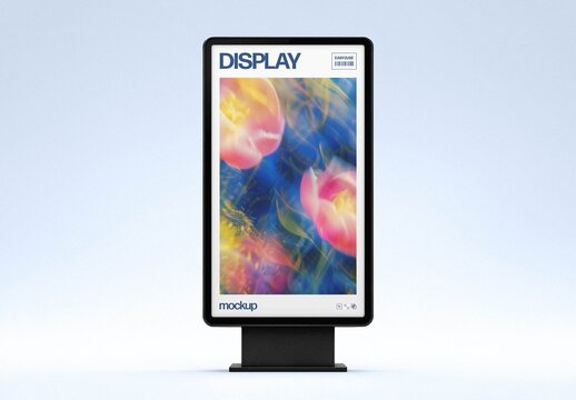 Vertical Digital Screen Mockup For Branding And Advertising Design