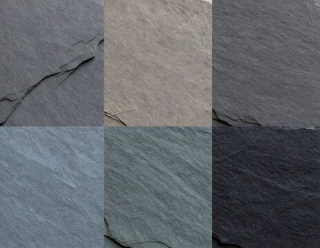 Close up macro photography of natural slate stone surface showing subtle cleavage lines and fine mineral patterns for luxury backdrop design