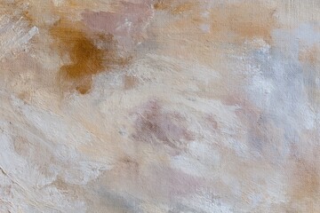 Naklejka premium The Abstract Painting in Soft Peach and Sand Tones with Subtle Texture