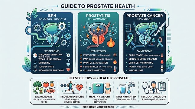 Guide to prostate health symptoms and lifestyle prevention tips