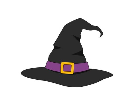 looping animation of a wizard hat with accessories