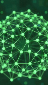 green network structure abstract technology background