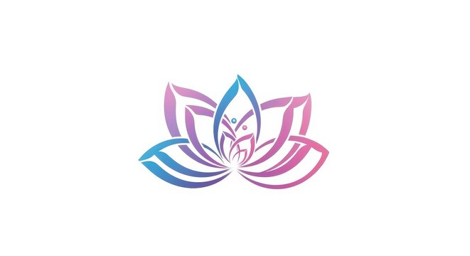 Colorful Lotus Flower Vector Illustration Design.