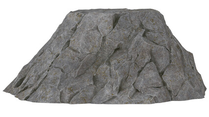 3d rendering of a rocky mountain structure in a neutral setting © santiago
