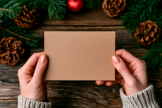Blank Christmas Postcard