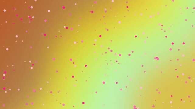 Ethereal gradient background with floating pink and white particles