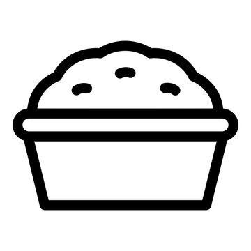 Dough proofing icon. Vector line icon