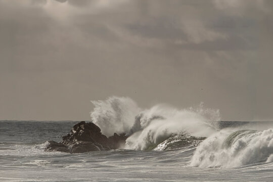 December rough sea