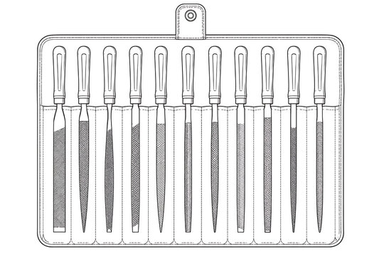 needle file set, needle files, file set, precision files, miniature files, metal files, hand tools, filing tools, metalworking tools, machinist tools, jeweler files, diamond files, flat file, round fi