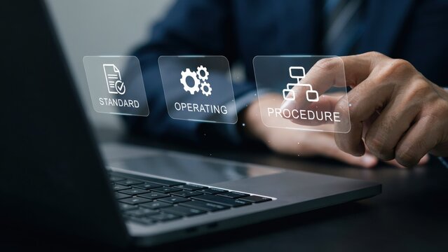 Standard operating procedure concept with digital interface