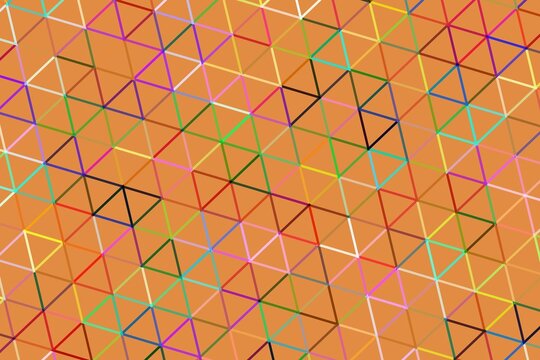Colorful geometric pattern with triangles and lines