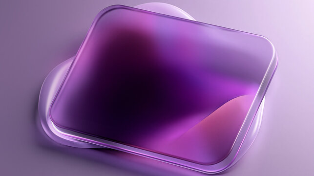 Violettes Smartphone-Mockup mit abgerundeten Ecken auf hellem Untergrund