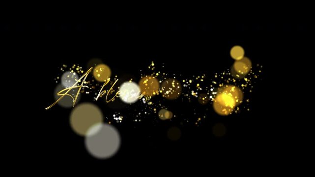 A Blessing in Disguise Gold Lettering on Black Background