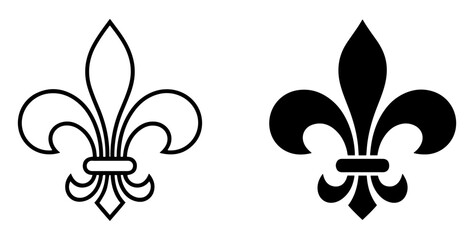 fleur de lis heraldic ornamental icon © Sohana icon hub