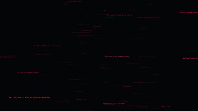 Terminal code fragments glitching with flickering data logs and system failure fragments for overlays