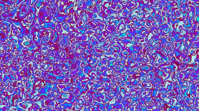 Vibrant, swirling abstract pattern with iridescent blues, purples, and cyan highlights, mimicking liquid marble textures.