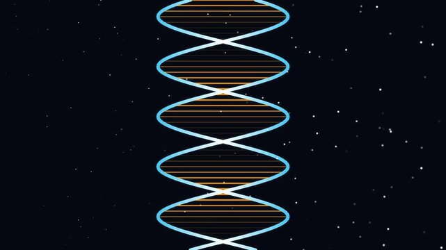 Abstract DNA Helix Animation