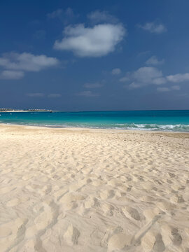 Turquoise Sea and Sandy Tropical Beach