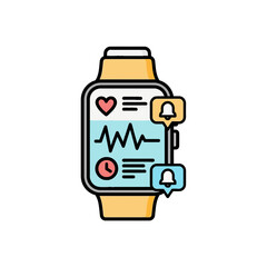 Fototapeta premium Smartwatch Health Tracker with Notifications