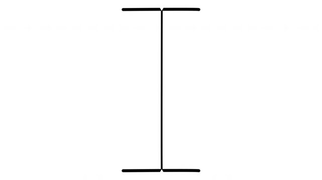 I-beam text cursor for user interface design