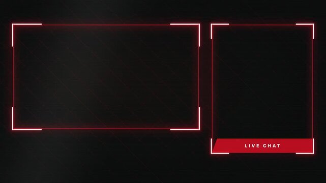 Crimson Split Chat Intro, Live Chat Background Animation, Seamless Loop, Dynamic Red Light Effect, Horizontal Motion Graphics, Streaming Overlay, Broadcast Design, Digital Communication