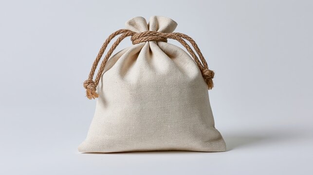 The natural drawstring cloth bag for gifts, storage, and elegant packaging
