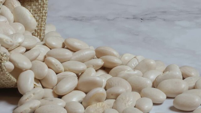 dried white beans healthy Mediterranean food protein