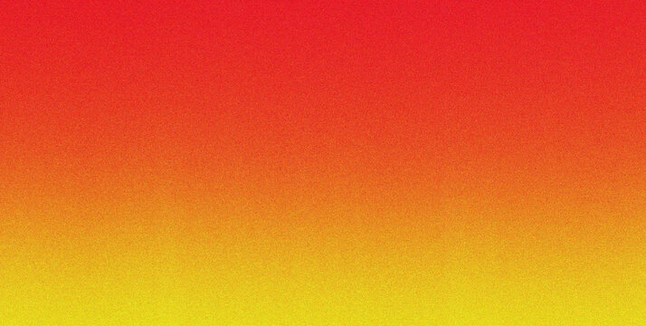 A vibrant and sunny warm color gradient displaying a beautiful transition from fiery red to bright yellow with a subtle grain