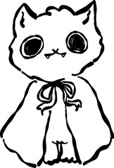 Fototapeta premium Halloween Witch Cat