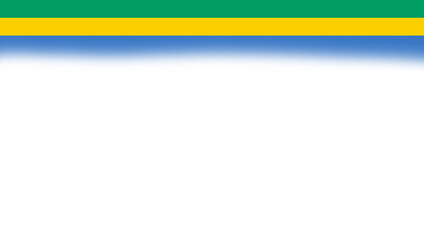 Fototapeta premium Gabon Flag Horizontal Banner Frame Background with Copy Space for National Day, Independence Day, and Official Events