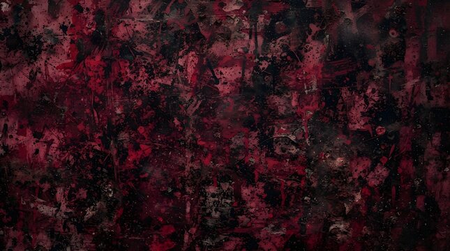 A dark and moody abstract halloween background featuring deep red and black textured layers perfect for seasonal graphic design projects or spooky holiday themed digital