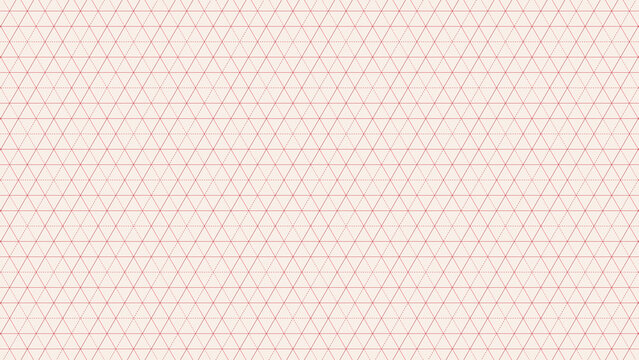 Geometric grid with fine red lines forming triangles on a light cream background for technical drawings.