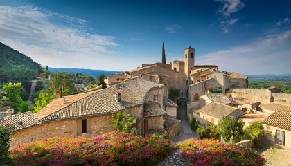 Obraz premium art beautiful old town of provence