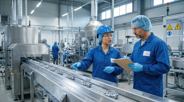 Commercial manufacturing image featuring calm handoff between teams, combining workflow continuity, quality awareness, human trust and professional production culture.